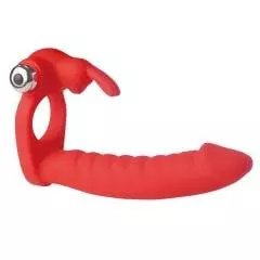 Anillo Vibrador y Consolador Frodo Rojo - Image 4