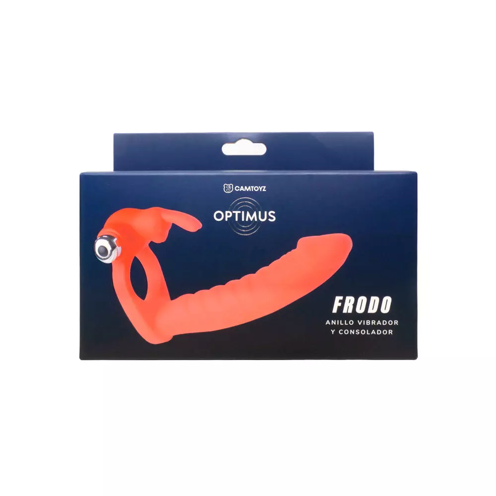 Anillo Vibrador y Consolador Frodo Rojo - Image 5