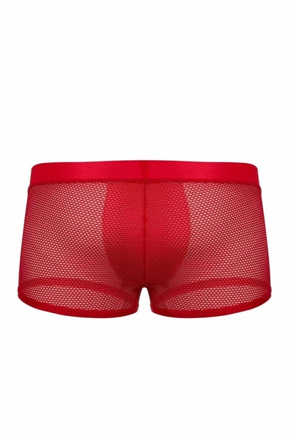 Bóxer corto rojo malla Talla S - Salvaje Sex Store