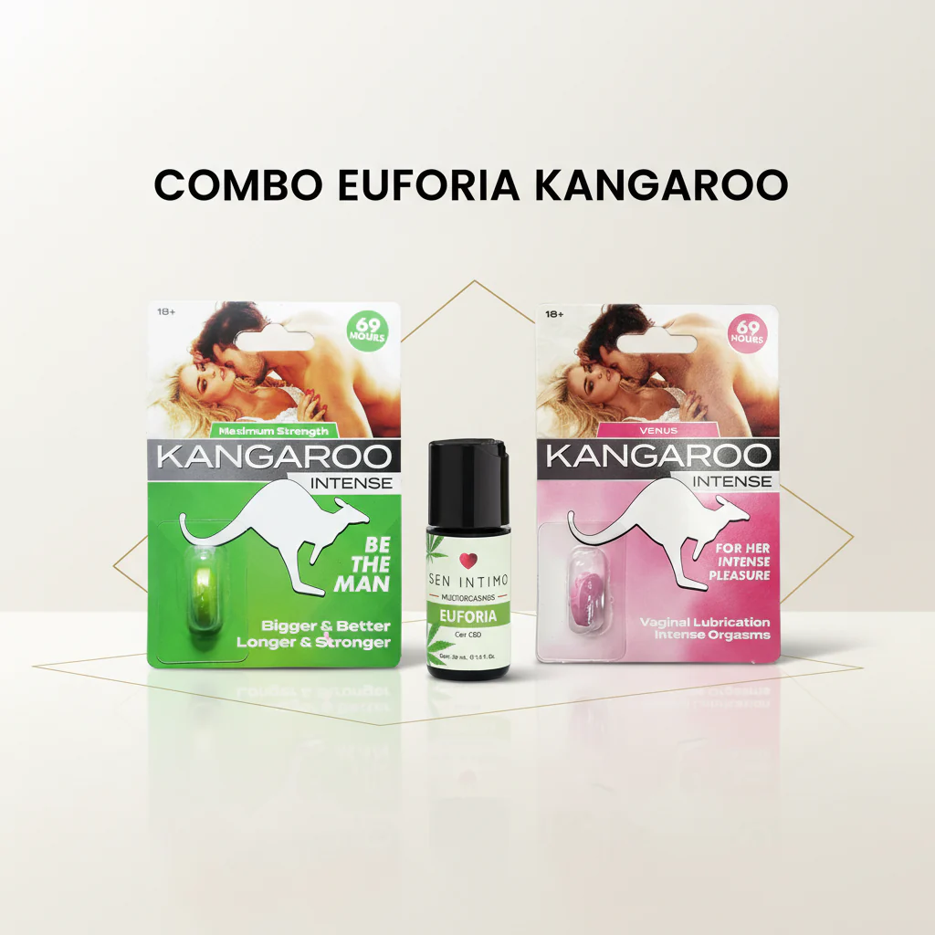 Combo Kangaroo Euforia – Potenciadores + Lubricante Cannabis Premium - Image 3