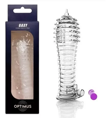 Funda para Pene Gaxy: Lujo Texturizado y Dominio Elegante del Placer en Pareja. - Image 3