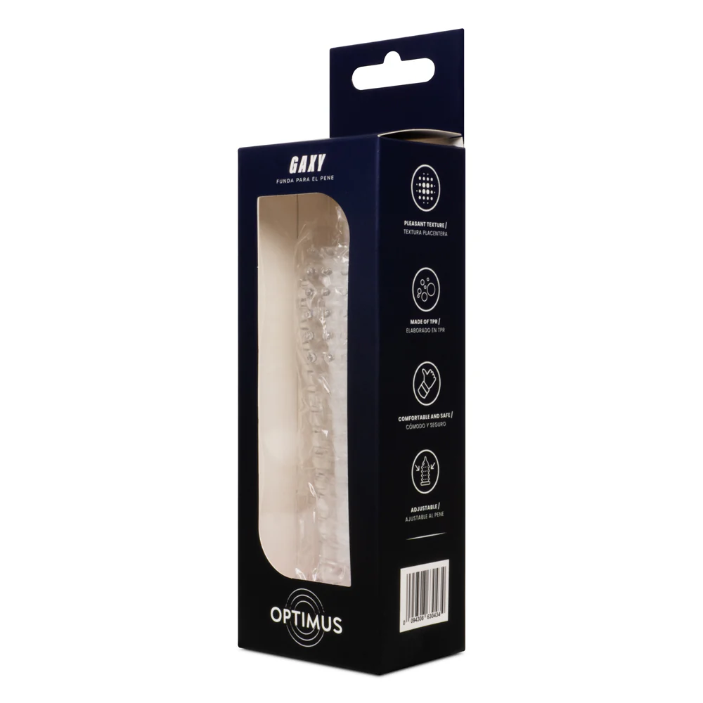Funda para Pene Gaxy: Lujo Texturizado y Dominio Elegante del Placer en Pareja. - Image 5