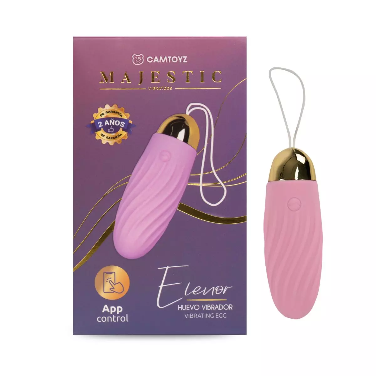 Huevo Vibrador Eleonor Majestic: 👑 Tecnología de Control Global por App para Parejas.