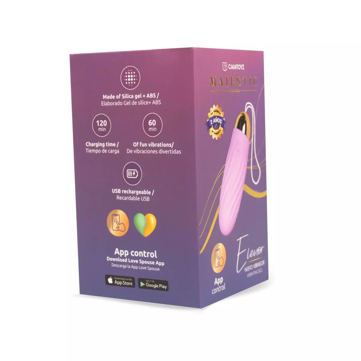 Huevo Vibrador Eleonor Majestic: 👑 Tecnología de Control Global por App para Parejas. - Image 3