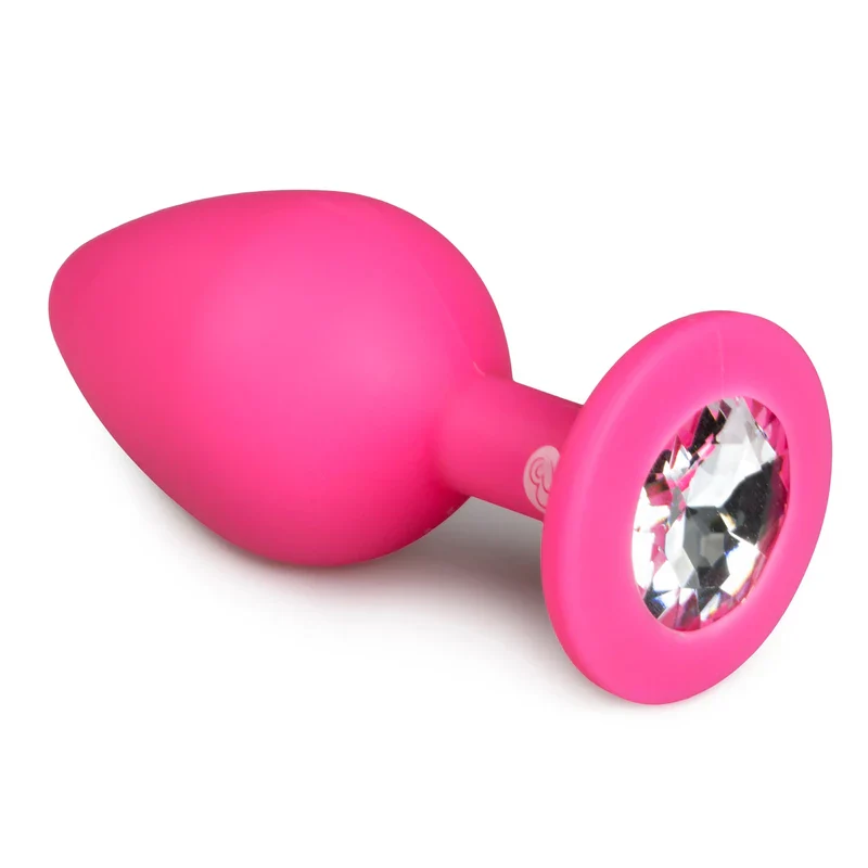 Plug Anal Silicona Rosada Talla M- Salvaje Sex Store