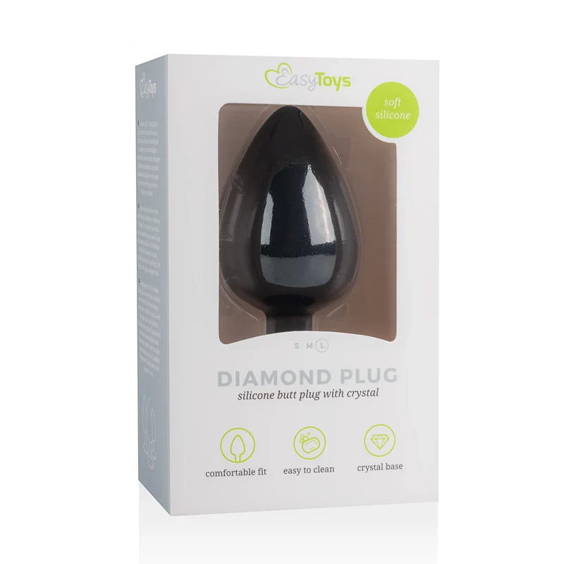 Plug Anal talla L silicona Negro Easy Toys - Salvaje Sex Store - Image 4