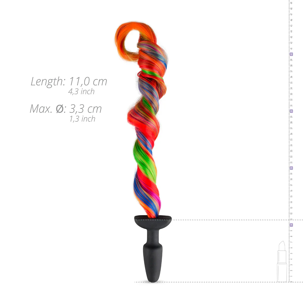Plug en Silicona con cola Pony Arcoíris Easy Toys- Salvaje Sex Store - Image 3