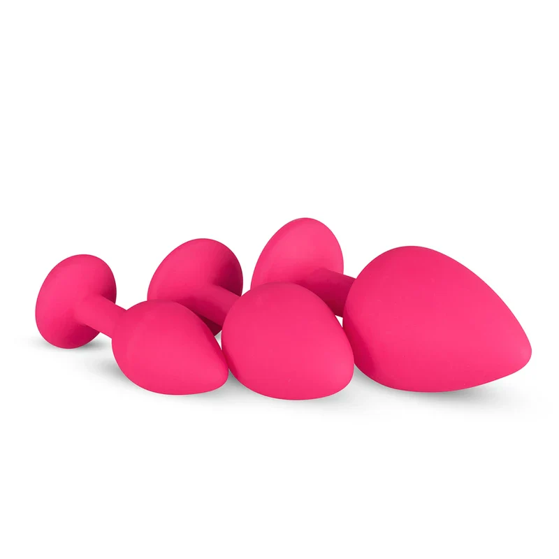 Set de 3 Plugs Anales DIAMOND SML Rosa Easy Toys - Salvaje Sex Store - Image 2