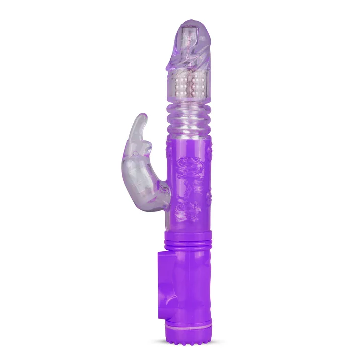 Vibrador Thrusting Luxury Morado: Movimiento de Empuje Sincronizado | Placer Dual y Sofisticado - Image 3