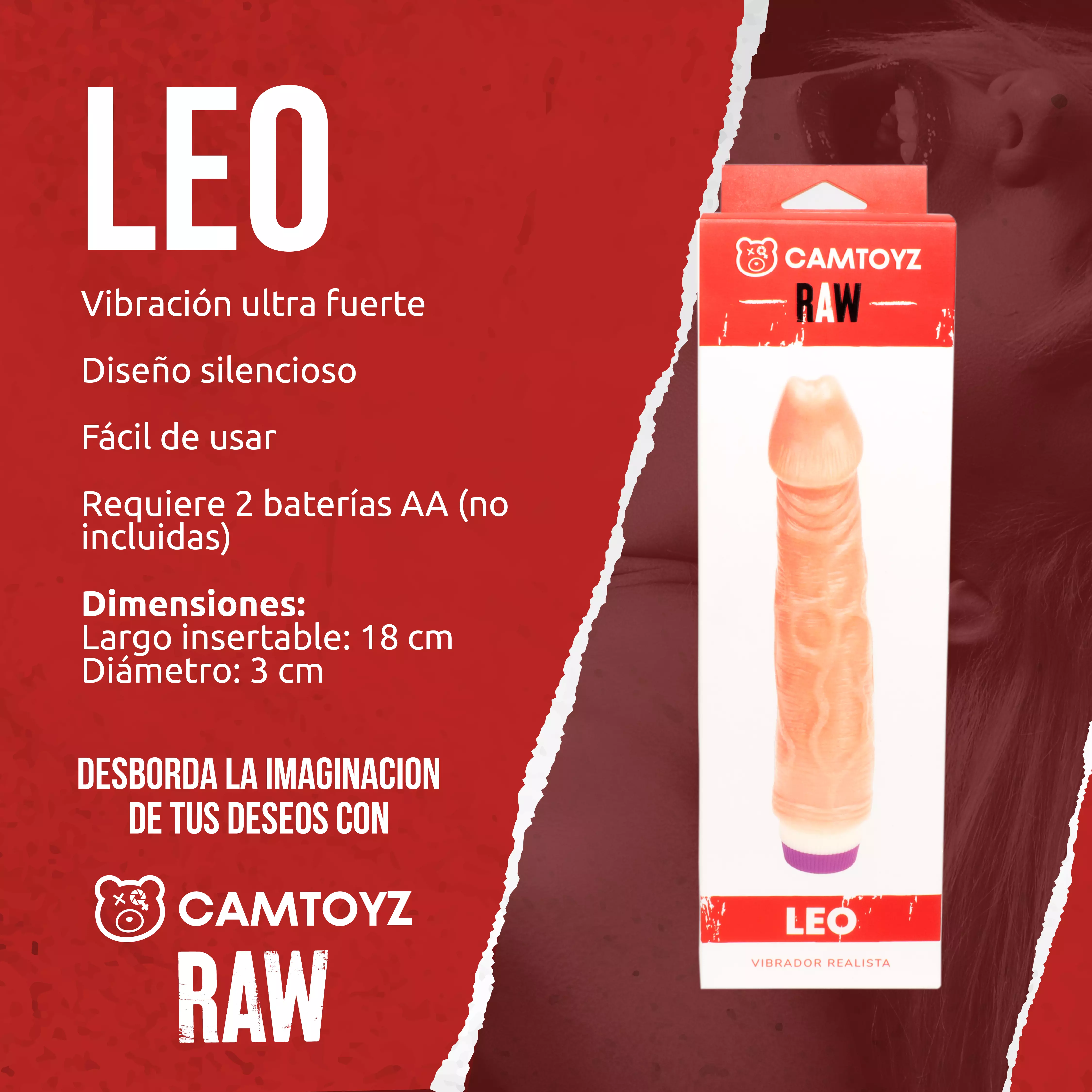 Vibrador Realista Leo Piel - Image 3